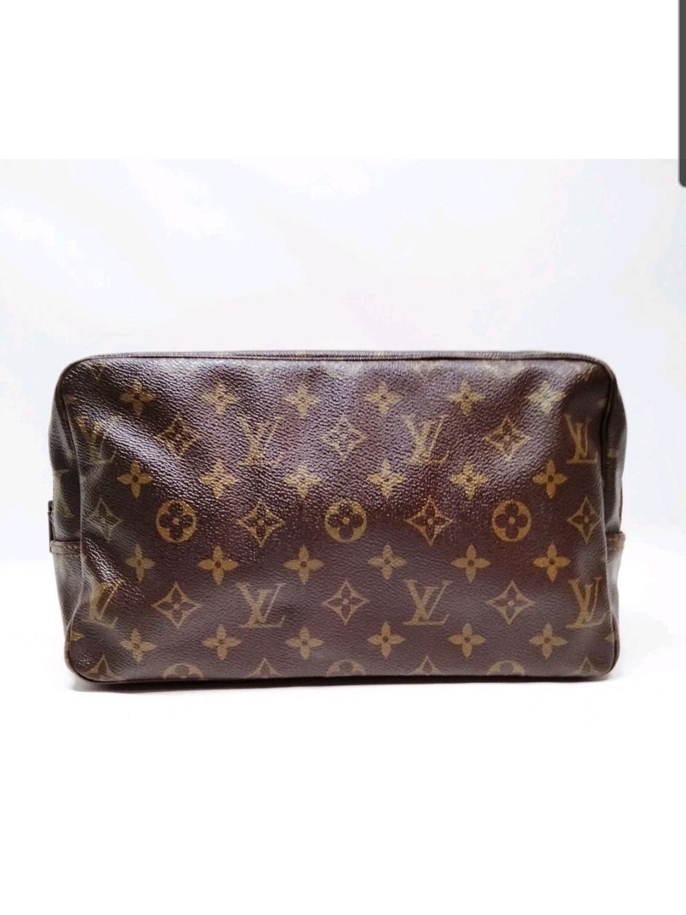 Louis Vuitton LV Cosmetic Pouch TrousseToilette 28 Brown Monogram